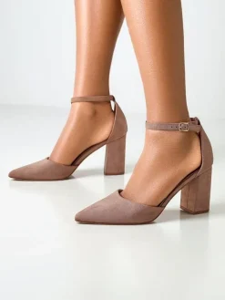 Hot Damskie czółenka eko zamszowe Caldesse Klasyczne