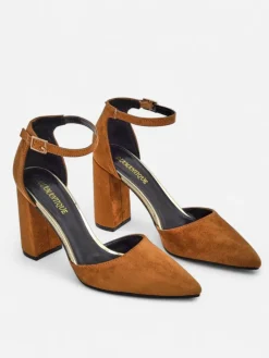 Outlet Damskie czółenka eko zamszowe Calde Klasyczne