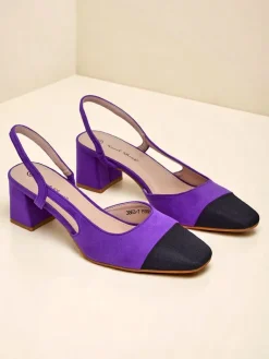 New Damskie czółenka na niskim obcasie z ozdobnym noskiem Eleganzo Klasyczne