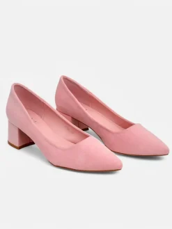 New Damskie czółenka na niskim obcasie Agas Klasyczne