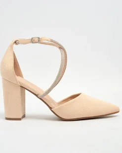 Outlet Damskie czółenka z cyrkoniami Briticca Klasyczne