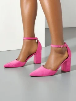 Damskie czółenka eko zamszowe Caldesse Klasyczne