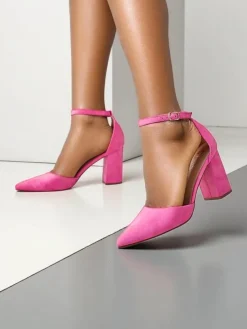 Damskie czółenka eko zamszowe Caldesse Klasyczne