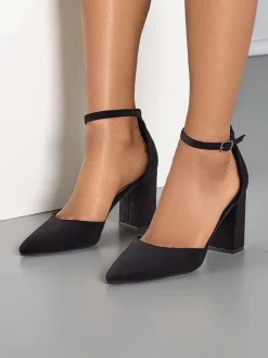 Clearance Damskie czółenka eko zamszowe Caldesse Klasyczne