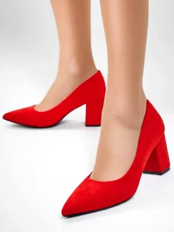 New Damskie czółenka eko zamszowe Ugandes Klasyczne