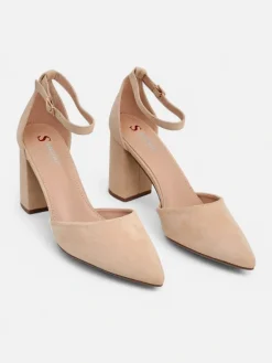 Sale Damskie czółenka eko zamszowe Caldesse Klasyczne