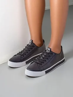 Best Damskie eko skórzane trampki Eccola Trampki