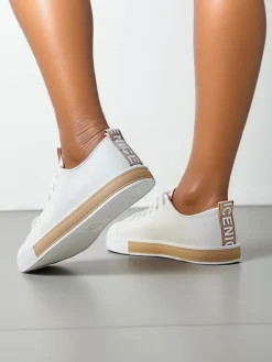 Best Damskie eko skórzane trampki Eccola Trampki