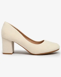 Damskie eko-zamszowe czółenka Semwu Klasyczne