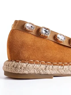 New Damskie espadryle z kryształkami w kolorze Wamba Espadryle Płaskie