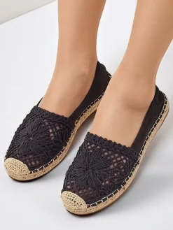 New Damskie espadryle ażurowe Verela Espadryle Płaskie