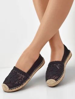 New Damskie espadryle ażurowe Verela Espadryle Płaskie