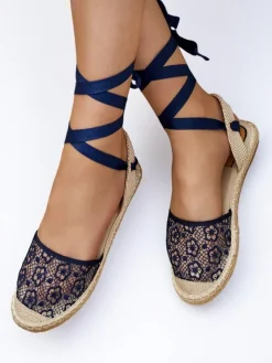Damskie espadryle Loppotia Espadryle Płaskie