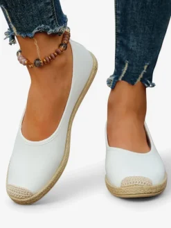 Clearance Damskie espadryle eko zamszowe Aroles Espadryle Płaskie
