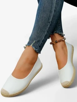 Clearance Damskie espadryle eko zamszowe Aroles Espadryle Płaskie