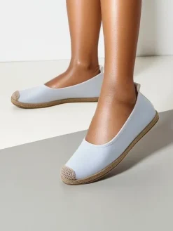 Clearance Damskie espadryle eko zamszowe Aroles Espadryle Płaskie