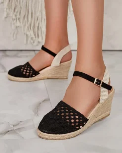 Outlet Damskie espadryle na koturnie Sintoles Sandały Na Koturnie