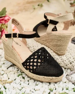 Outlet Damskie espadryle na koturnie Sintoles Sandały Na Koturnie