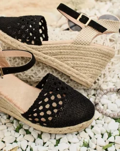 Outlet Damskie espadryle na koturnie Sintoles Sandały Na Koturnie
