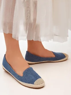 Best Damskie espadryle eko zamszowe Bombei Espadryle Płaskie