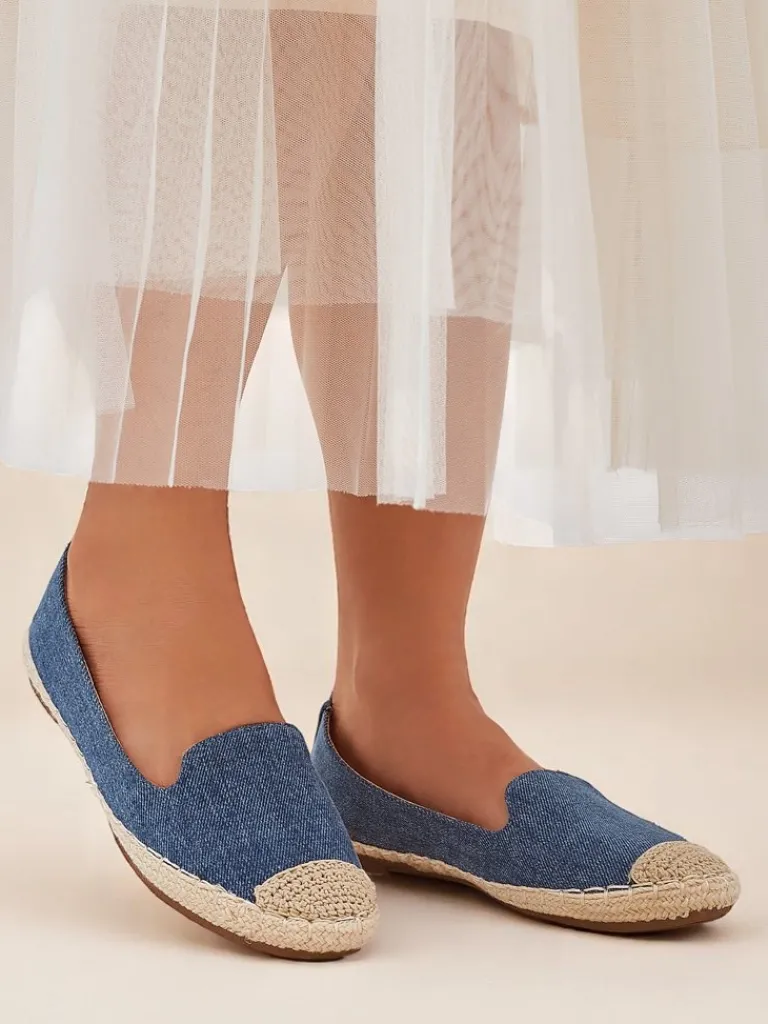 Best Damskie espadryle eko zamszowe Bombei Espadryle Płaskie