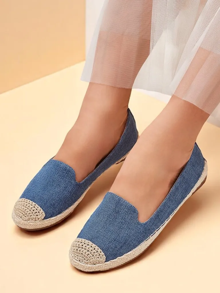 Best Damskie espadryle eko zamszowe Bombei Espadryle Płaskie