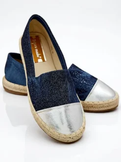 Hot Damskie espadryle a'la jeansowe Anerta Espadryle Płaskie