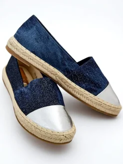 Hot Damskie espadryle a'la jeansowe Anerta Espadryle Płaskie