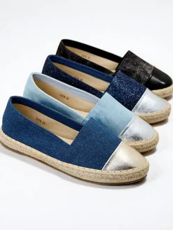 Hot Damskie espadryle a'la jeansowe Anerta Espadryle Płaskie