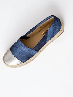 Hot Damskie espadryle a'la jeansowe Anerta Espadryle Płaskie