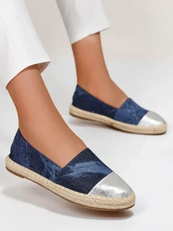 Hot Damskie espadryle a'la jeansowe Anerta Espadryle Płaskie