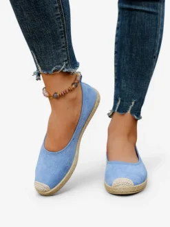 Hot Damskie espadryle eko zamszowe Aroles Espadryle Płaskie