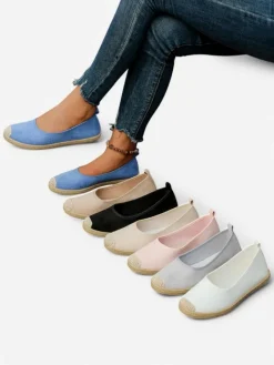 Hot Damskie espadryle eko zamszowe Aroles Espadryle Płaskie