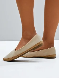 Clearance Damskie espadryle eko zamszowe Emmeno Espadryle Płaskie