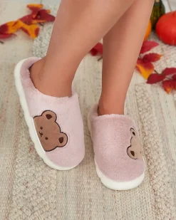 Best Damskie futrzane kapcie z misiem w kolorze m Fetemes Kapcie