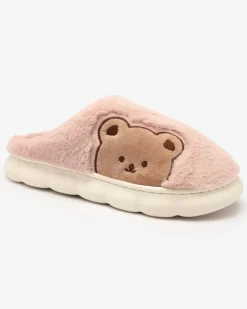 Best Damskie futrzane kapcie z misiem w kolorze m Fetemes Kapcie