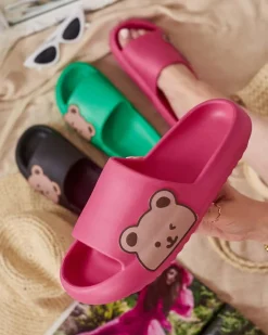 Hot Damskie gumowe klapki Mall Klapki Basenowe|Klapki Płaskie