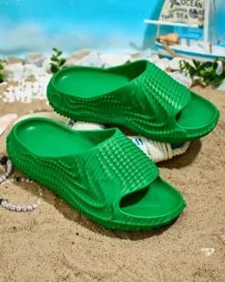 Clearance Damskie gumowe klapki Aroria Klapki Płaskie