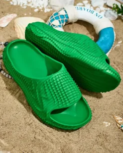 Clearance Damskie gumowe klapki Aroria Klapki Płaskie