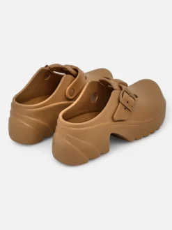 Clearance Damskie gumowe klapki na obcasie Voxones Klapki Na Obcasie