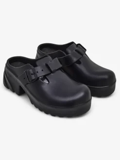 New Damskie gumowe klapki na obcasie Voxones Klapki Na Obcasie