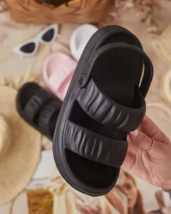 Discount Damskie gumowe klapki Mallis Klapki Płaskie|Klapki Basenowe