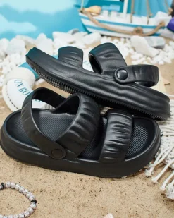 Discount Damskie gumowe klapki Mallis Klapki Płaskie|Klapki Basenowe