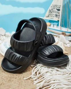 Discount Damskie gumowe klapki Mallis Klapki Płaskie|Klapki Basenowe