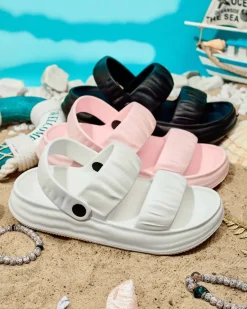 Discount Damskie gumowe klapki Mallis Klapki Płaskie|Klapki Basenowe