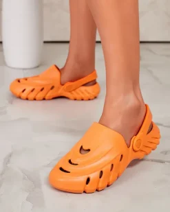 New Damskie gumowe klapki Dappis Klapki Płaskie