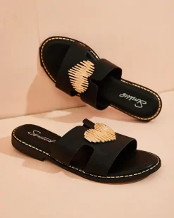 Online Damskie klapki na płaskiej podeszwie Olis Klapki Płaskie