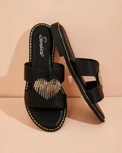 Online Damskie klapki na płaskiej podeszwie Olis Klapki Płaskie