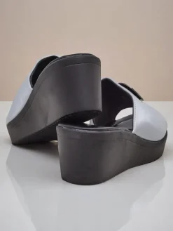 Damskie klapki na koturnie Elira Klapki Na Obcasie