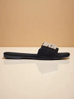 Damskie klapki na płaskiej podeszwie Zamila Ugc|Klapki Płaskie